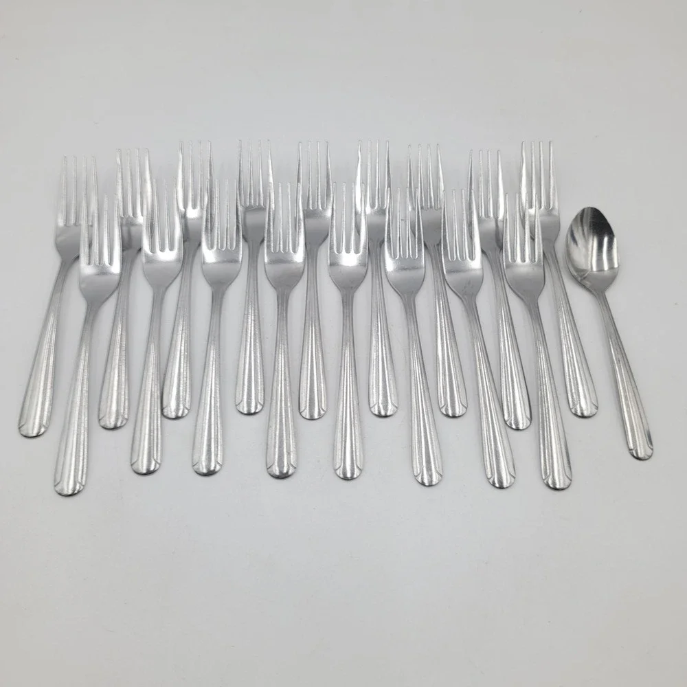 18pc Walco Dominion Stainless Steel Flatware Set 18CR China Dinner Forks